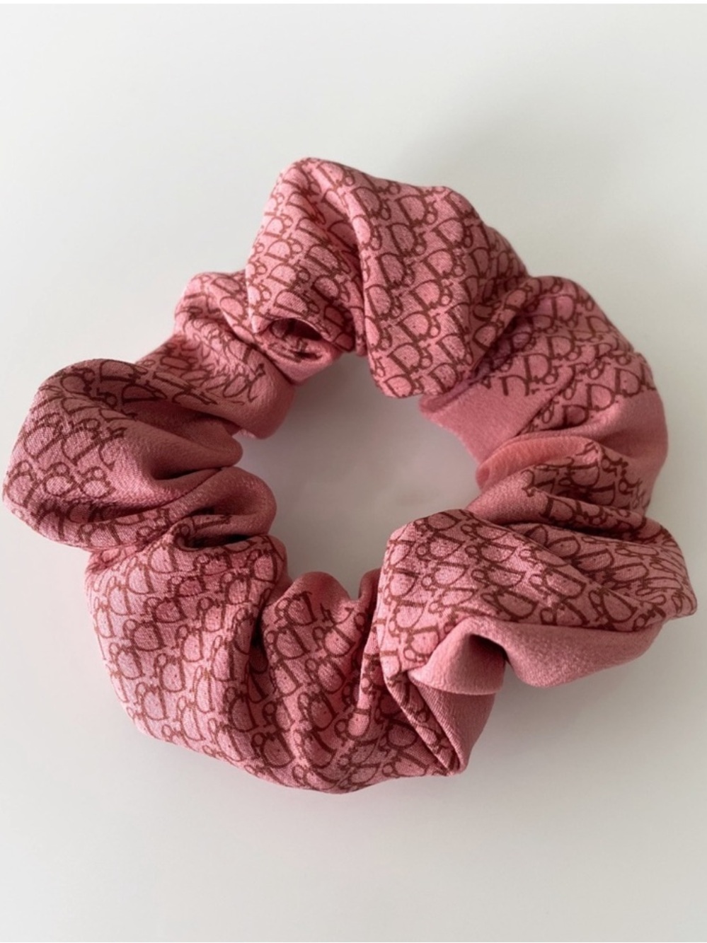 Vintage 100% Silk Christin Dior Scrunchie (Medium)